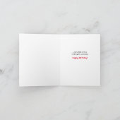 ハッピーバースデーと保証期間の延長 カード (内部)