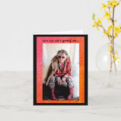 ハッピーバースデーと保証期間の延長 カード (黄色い花)