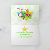 ハッピーバースデーと友最高の人 カード (内部)