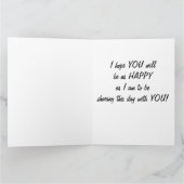 ハッピーバースデーと双子の妹 カード (内部)