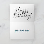 ハッピーバースデーと叔父 カード (内部)