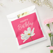 ハッピーバースデーと夏の芸術的花 フェイバーバッグ (封をした状態)