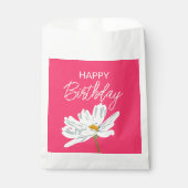 ハッピーバースデーと夏の芸術的花 フェイバーバッグ (正面)