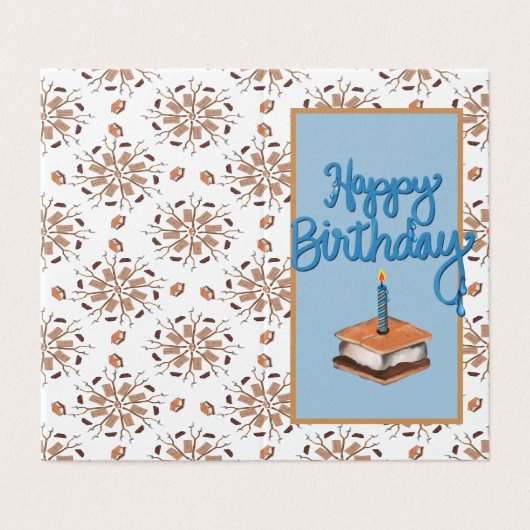 ハッピーバースデーと多くのグリーティングカード (外部フラット)