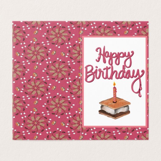 ハッピーバースデーと多くのグリーティングカード (外部フラット)