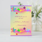 ハッピーバースデーと星 – 招待状 (スタンド正面)