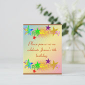 ハッピーバースデーと星 – 招待状 (スタンド正面)