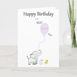 ハッピーバースデーと最高の叔母のEver - CARD サンキューカード