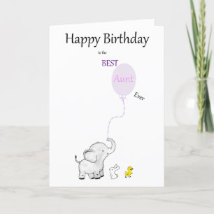 ハッピーバースデーと最高の叔母のEver - CARD サンキューカード