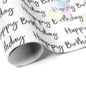 ハッピーバースデーと泡 ラッピングペーパー (ロールコーナー)