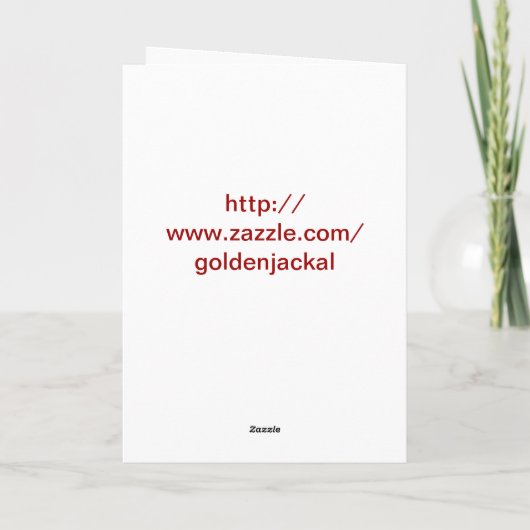 ハッピーバースデーと漫画ガール誕生日の願い カード (裏面)