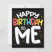 ハッピーバースデーと私のおもしろい誕生日パーティー (裏面)