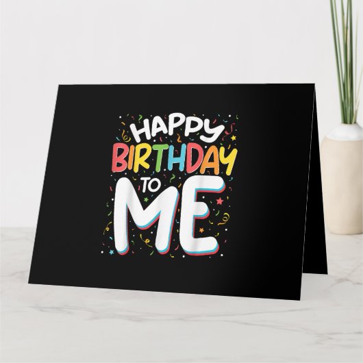 ハッピーバースデーと私のおもしろい誕生日パーティー カード (正面)