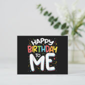 ハッピーバースデーと私のおもしろい誕生日パーティー シーズンポストカード (スタンド正面)