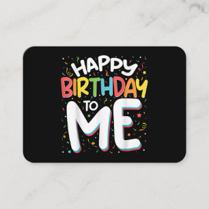 ハッピーバースデーと私のおもしろい誕生日パーティー 名刺