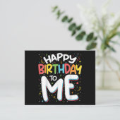 ハッピーバースデーと私のおもしろい誕生日パーティー 招待状 (スタンド正面)