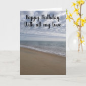 ハッピーバースデーと私の愛祝の全て カード (黄色い花)