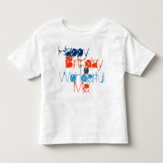 ハッピーバースデーと素晴らしい私の幼児Tシャツ トドラーTシャツ (正面)