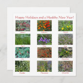 ハッピーバースデーと開花新年！ノートカード ノートカード (正面/裏面)