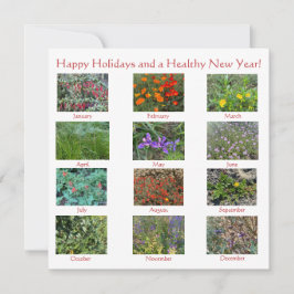 ハッピーバースデーと開花新年！ノートカード ノートカード