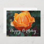 ハッピーバースデーについて顔バラ#1はがき ポストカード (正面/裏面)