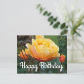 ハッピーバースデーについて顔バラ#2はがき ポストカード (スタンド正面)