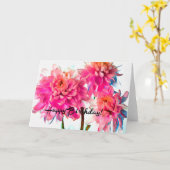 ハッピーバースデーによってはカードが開花します カード (黄色い花)