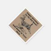 ハッピーバースデーに古いバックナプキン スタンダードカクテルナプキン (角)