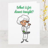 ハッピーバースデーに**お気に入りの調理師** カード (黄色い花)