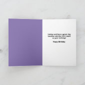 ハッピーバースデーのおかしみのある太った猫 シーズンカード (内部)