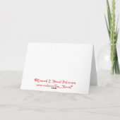 ハッピーバースデーのおみくじ入りクッキー カード (裏面)