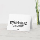 ハッピーバースデーのおもしろいなユーモアは重量カードを失います カード (裏面)