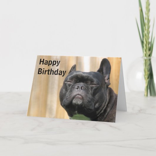 ハッピーバースデーのおもしろい-パリMerille カード (正面)