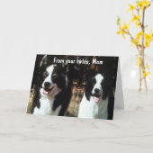 ハッピーバースデーのお母さん カード (黄色い花)