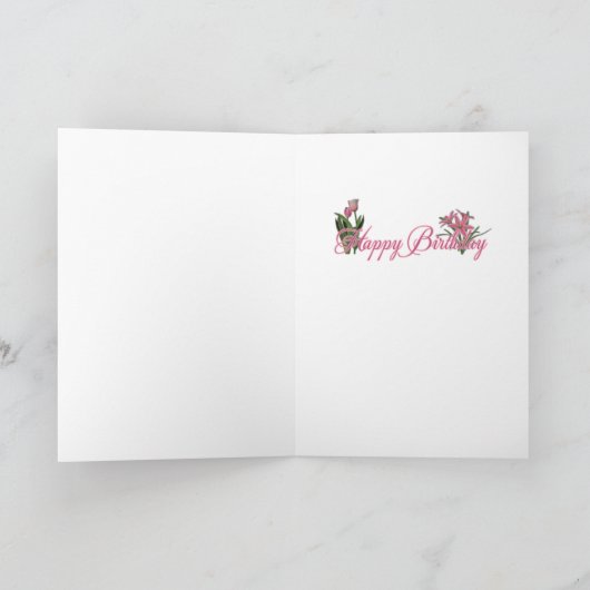 ハッピーバースデーのお母さん-ジャーマン・シェパード-クーノー カード (内部)