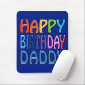 ハッピーバースデーのお父さん-幸せでカラフルな挨拶 マウスパッド (マウス)
