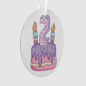 ハッピーバースデーのお祝い2 オーナメント (正面)