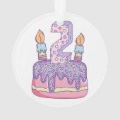 ハッピーバースデーのお祝い2 オーナメント (裏面)