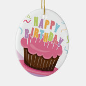 ハッピーバースデーのお祝い セラミックオーナメント (右)