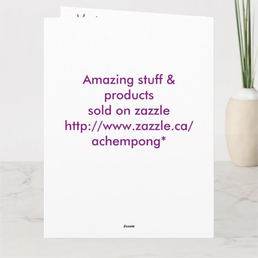 ハッピーバースデーのすばらしく小さいプリンセス カード (裏面)