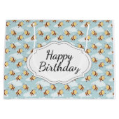 ハッピーバースデーのまわりに ラージペーパーバッグ (正面)