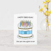 ハッピーバースデーのような私 カード (黄色い花)