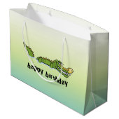 ハッピーバースデーのわに ラージペーパーバッグ (裏面アングル)