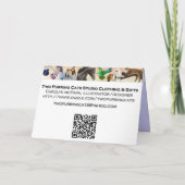 ハッピーバースデーのアクアリウムの魚カード カード (裏面)