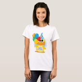 ハッピーバースデーのアヒル Tシャツ (正面フル)