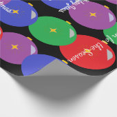 ハッピーバースデーのイエス・キリストのクリスマスオーナメント ラッピングペーパー (角)