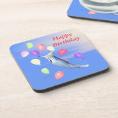 ハッピーバースデーのイルカおよび気球 コースター (左側)