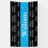 ハッピーバースデーのウィリアムのカスタム 横断幕 (縦)