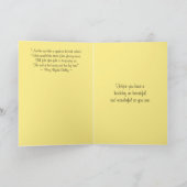 ハッピーバースデーのオレンジのばら色カード カード (内部)