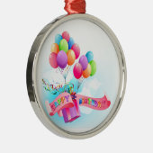 ハッピーバースデーのオーナメント メタルオーナメント (右)